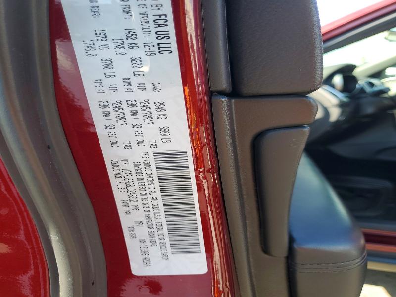 61922756 :رقم المزاد ، 1C4RJEAG8LC246312 vin ، 2020 Jeep Grand Cherokee مزاد بيع