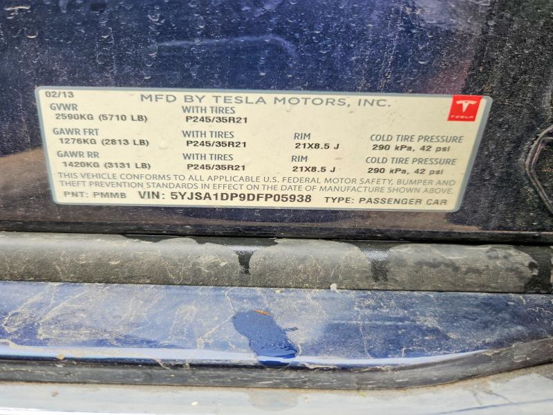 Aukcja sprzedaży 2013 Tesla Model S, vin: 5YJSA1DP9DFP05938, numer aukcji: 61091186