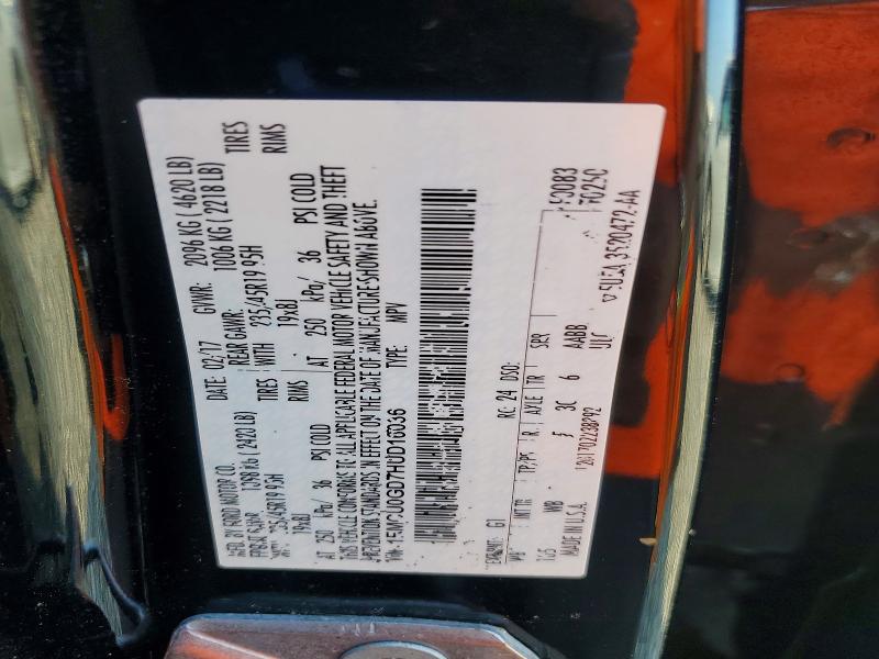 63032656 :رقم المزاد ، 1FMCU0GD7HUD16036 vin ، 2017 Ford Escape مزاد بيع