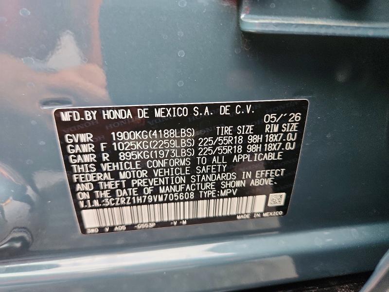 Aukcja sprzedaży 2027 Honda Hr-v, vin: 3CZRZ1H79VM705608, numer aukcji: 61571326