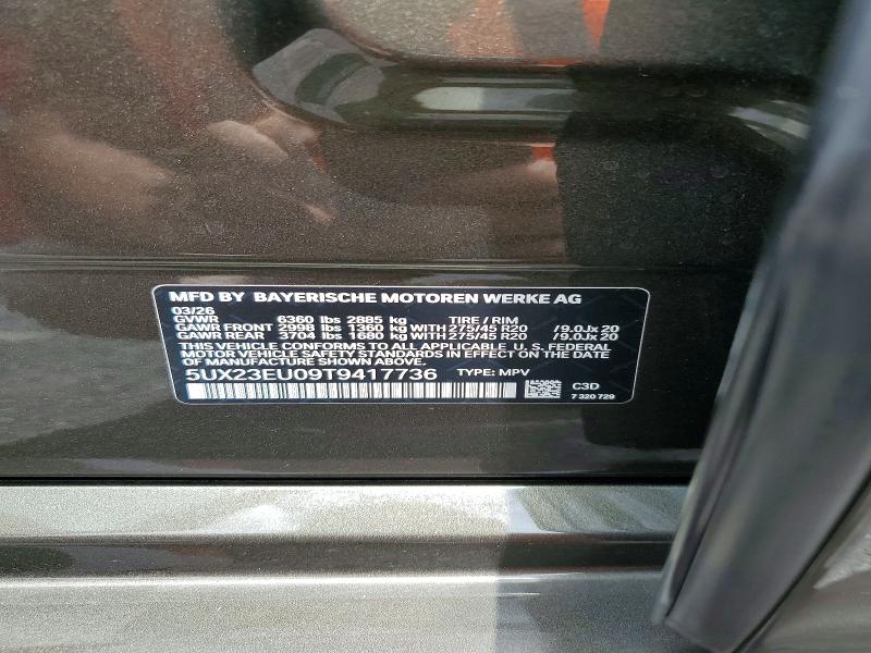 60015026 :رقم المزاد ، 5UX23EU09T9417736 vin ، 2026 Bmw X5 مزاد بيع