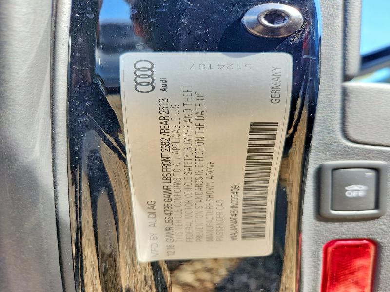Aukcja sprzedaży 2017 Audi A4, vin: WAUANAF48HN055409, numer aukcji: 59959226