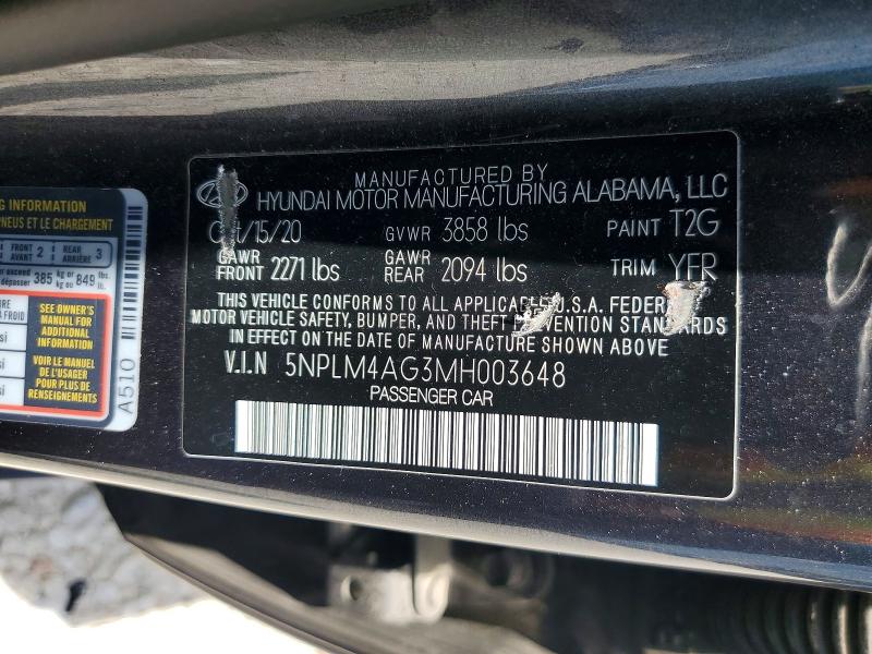 Продаж на аукціоні авто 2021 Hyundai Elantra, vin: 5NPLM4AG3MH003648, номер лоту: 62624926