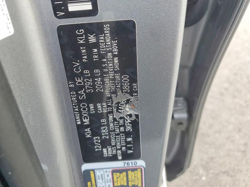 Aukcja sprzedaży 2024 Kia Forte, vin: 3KPF24AD6RE738600, numer aukcji: 60471686
