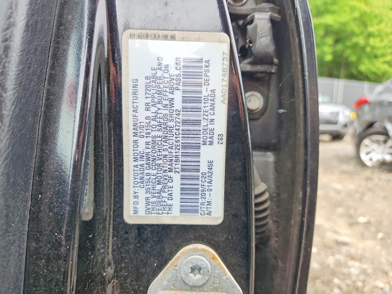 Продажа на аукционе авто 2000 Toyota Corolla, vin: 2T1BR12E61C472742, номер лота: 58846656