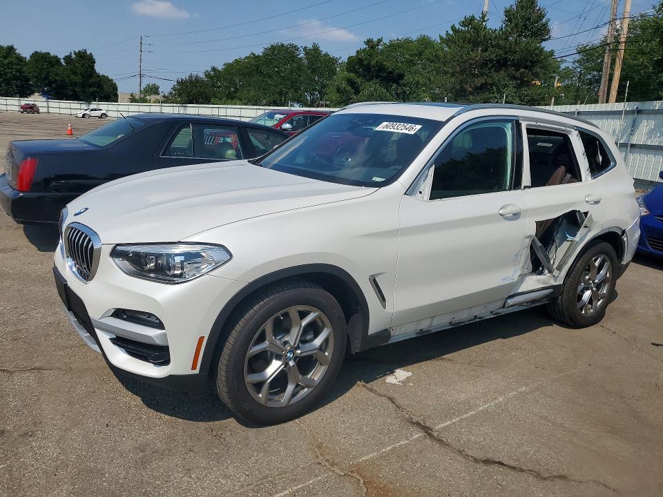 2020 Bmw X3 მანქანა იყიდება აუქციონზე, vin: 5UXTY5C0XL9B70687, აუქციონის ნომერი: 60932546