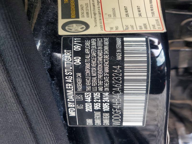 2012 Mercedes-benz C მანქანა იყიდება აუქციონზე, vin: WDDGF4HB4CA623264, აუქციონის ნომერი: 60295336