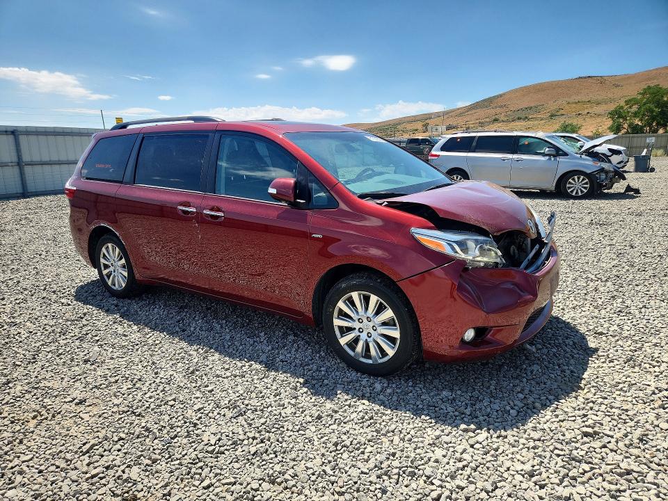 2017 Toyota Sienna მანქანა იყიდება აუქციონზე, vin: 5TDDZ3DC5HS163037, აუქციონის ნომერი: 61354526