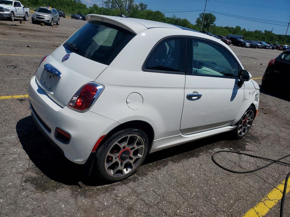 Продаж на аукціоні авто 2015 Fiat 500, vin: 3C3CFFBR4FT509129, номер лоту: 59907676