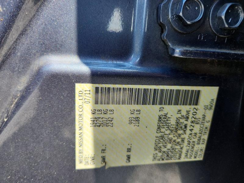 2012 Nissan Altima მანქანა იყიდება აუქციონზე, vin: 1N4AL2AP2CN428202, აუქციონის ნომერი: 63055716