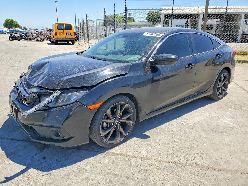 Auction sale of the 2020 Honda Civic, vin: 19XFC2E83LE019553, lot number: 60067386