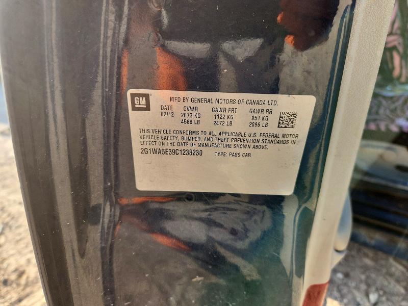 2012 Chevrolet Impala მანქანა იყიდება აუქციონზე, vin: 2G1WA5E39C1238230, აუქციონის ნომერი: 62344736