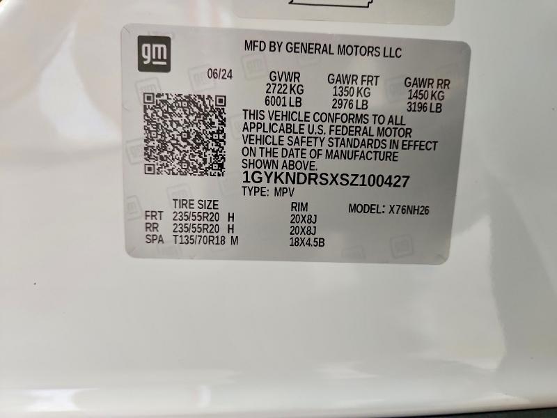 Aukcja sprzedaży 2025 Cadillac Xt5, vin: 1GYKNDRSXSZ100427, numer aukcji: 60484456