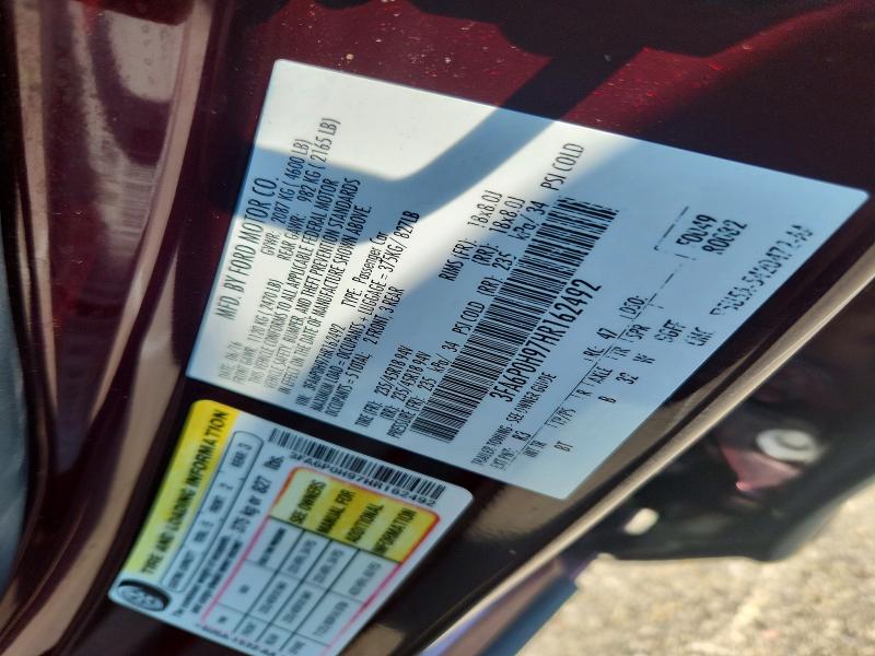 Продажа на аукционе авто 2017 Ford Fusion, vin: 3FA6P0H97HR162492, номер лота: 60713876