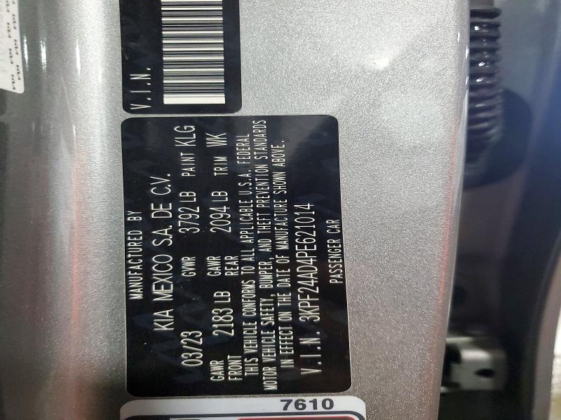 Aukcja sprzedaży 2023 Kia Forte, vin: 3KPF24AD4PE621014, numer aukcji: 60609276