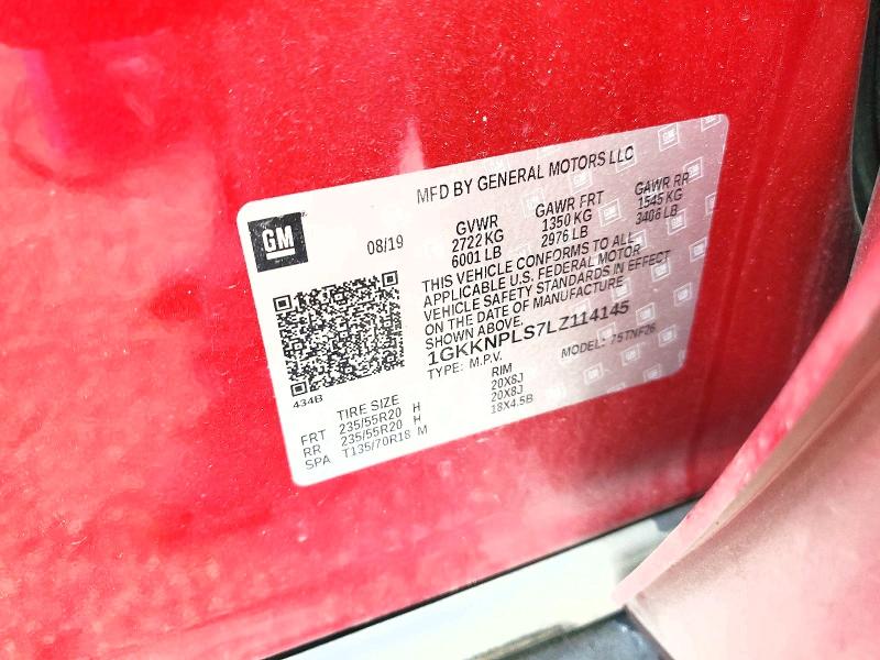 Продажа на аукционе авто 2020 Gmc Acadia, vin: 1GKKNPLS7LZ114145, номер лота: 59991766