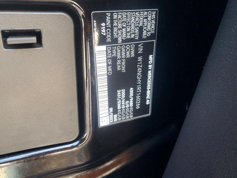 Aukcja sprzedaży 2024 Mercedes-benz Sprinter, vin: W1Z4NGHY1RT160266, numer aukcji: 59349496