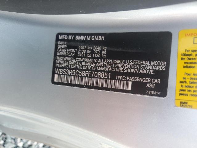 Aukcja sprzedaży 2015 Bmw M4, vin: WBS3R9C58FF708851, numer aukcji: 61033426