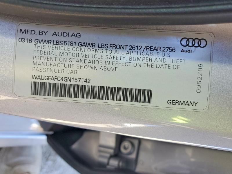 Продажа на аукционе авто 2016 Audi A6, vin: WAUGFAFC4GN157142, номер лота: 60496636