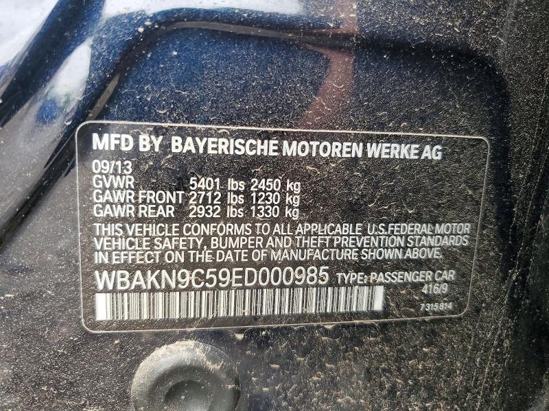 Продажа на аукционе авто 2014 Bmw 550, vin: WBAKN9C59ED000985, номер лота: 59645496