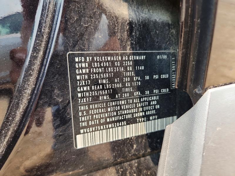 Продаж на аукціоні авто 2009 Volkswagen Tiguan, vin: WVGBV75NX9W528495, номер лоту: 60511616