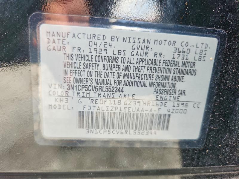 Aukcja sprzedaży 2024 Nissan Kicks, vin: 3N1CP5CV6RL552344, numer aukcji: 61334726
