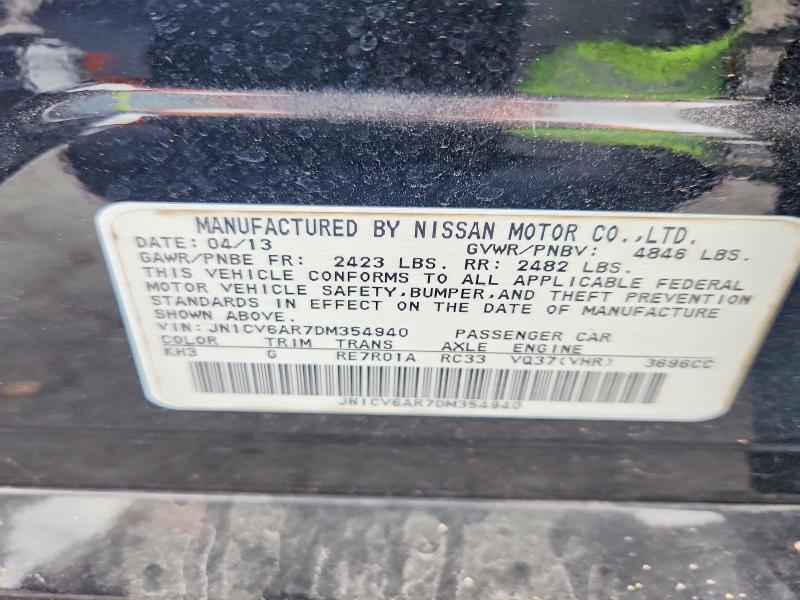 Aukcja sprzedaży 2013 Infiniti G37 Sedan, vin: JN1CV6AR7DM354940, numer aukcji: 61913496