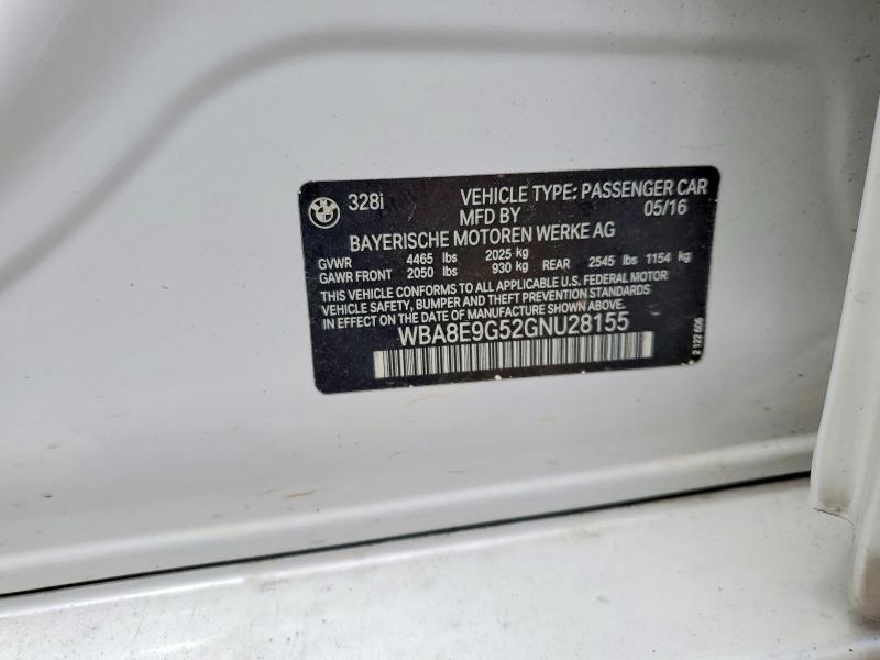 Продажа на аукционе авто 2016 Bmw 328, vin: WBA8E9G52GNU28155, номер лота: 60934176
