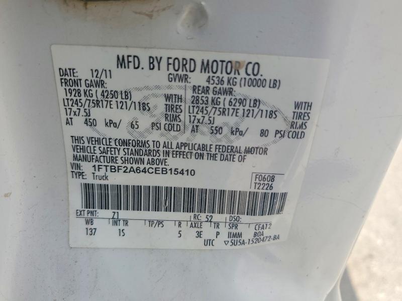 Продаж на аукціоні авто 2012 Ford F250, vin: 1FTBF2A64CEB15410, номер лоту: 60879456