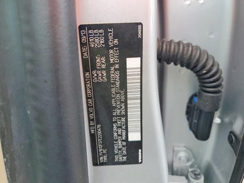 62745266 :رقم المزاد ، YV1612FS7E2290478 vin ، 2014 Volvo S60 مزاد بيع