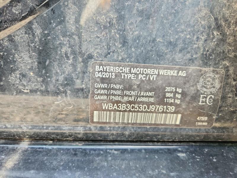 2013 Bmw 328 მანქანა იყიდება აუქციონზე, vin: WBA3B3C53DJ976139, აუქციონის ნომერი: 62165376