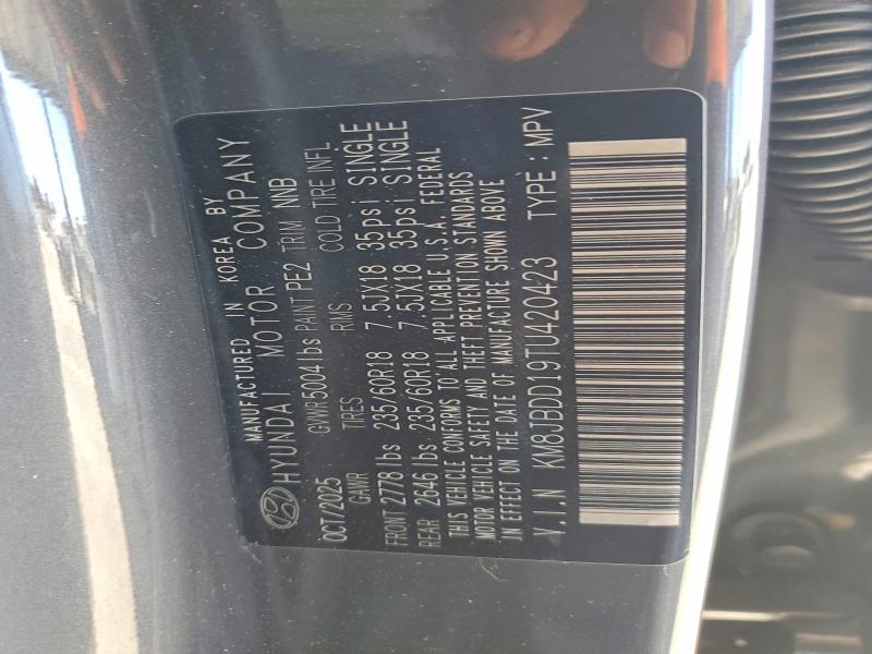 Продаж на аукціоні авто 2026 Hyundai Tucson, vin: KM8JBDD19TU420423, номер лоту: 60147406