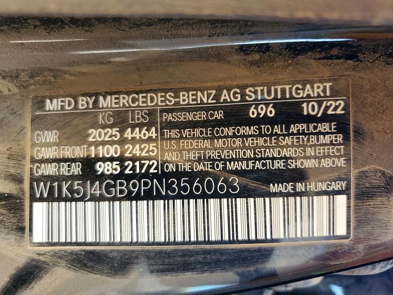 61930166 :رقم المزاد ، W1K5J4GB9PN356063 vin ، 2023 Mercedes-benz Cla مزاد بيع