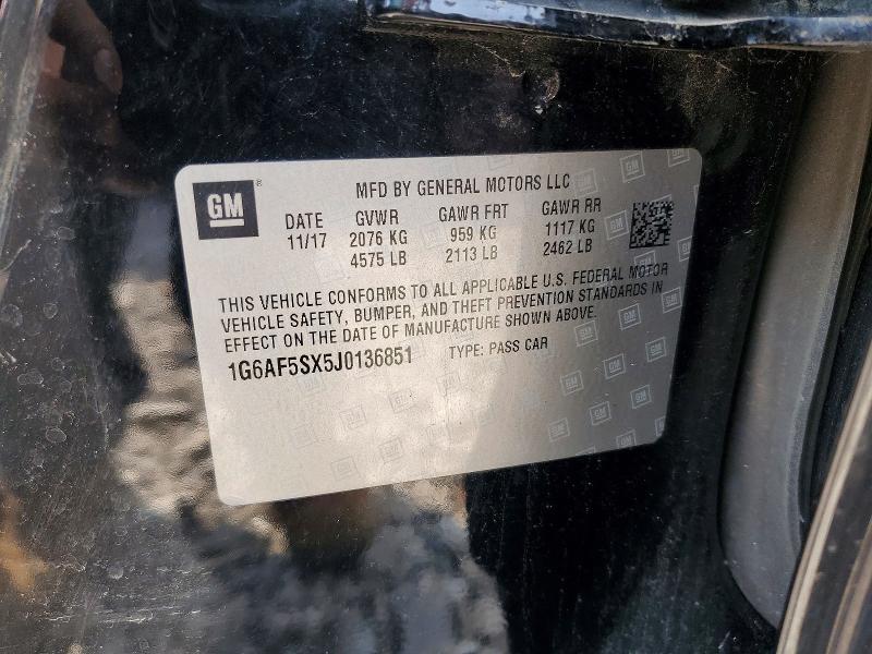 Aukcja sprzedaży 2018 Cadillac Ats, vin: 1G6AF5SX5J0136851, numer aukcji: 61845716