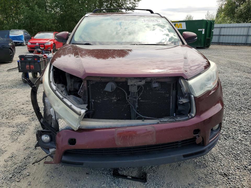 2015 Toyota Highlander მანქანა იყიდება აუქციონზე, vin: 5TDJKRFH6FS209023, აუქციონის ნომერი: 61528676