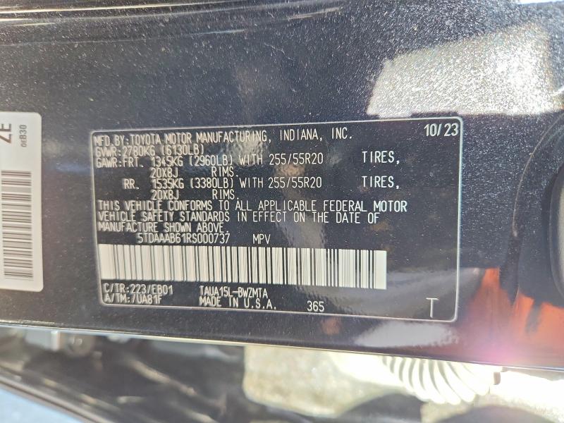 Aukcja sprzedaży 2024 Lexus Tx 350, vin: 5TDAAAB61RS000737, numer aukcji: 63150856