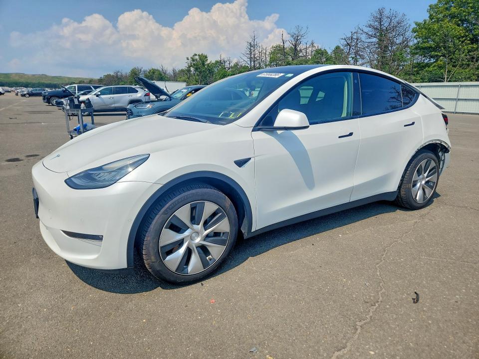 Продажа на аукционе авто 2022 Tesla Model Y, vin: 7SAYGDEE2NF365429, номер лота: 61999266
