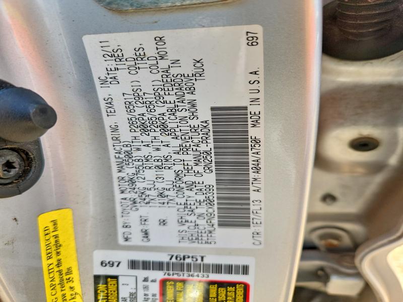 Aukcja sprzedaży 2012 Toyota Tacoma, vin: 5TFMU4FN9CX005399, numer aukcji: 62493916