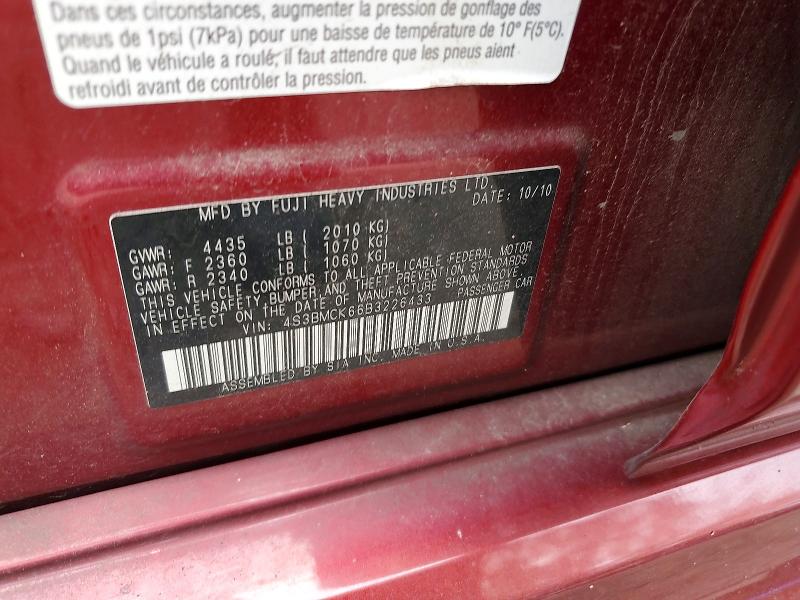Продажа на аукционе авто 2011 Subaru Legacy, vin: 4S3BMCK66B3226433, номер лота: 62871076