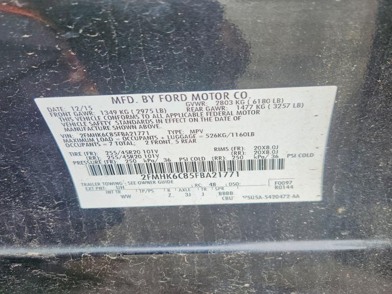 Aukcja sprzedaży 2015 Ford Flex, vin: 2FMHK6C85FBA21771, numer aukcji: 62568606