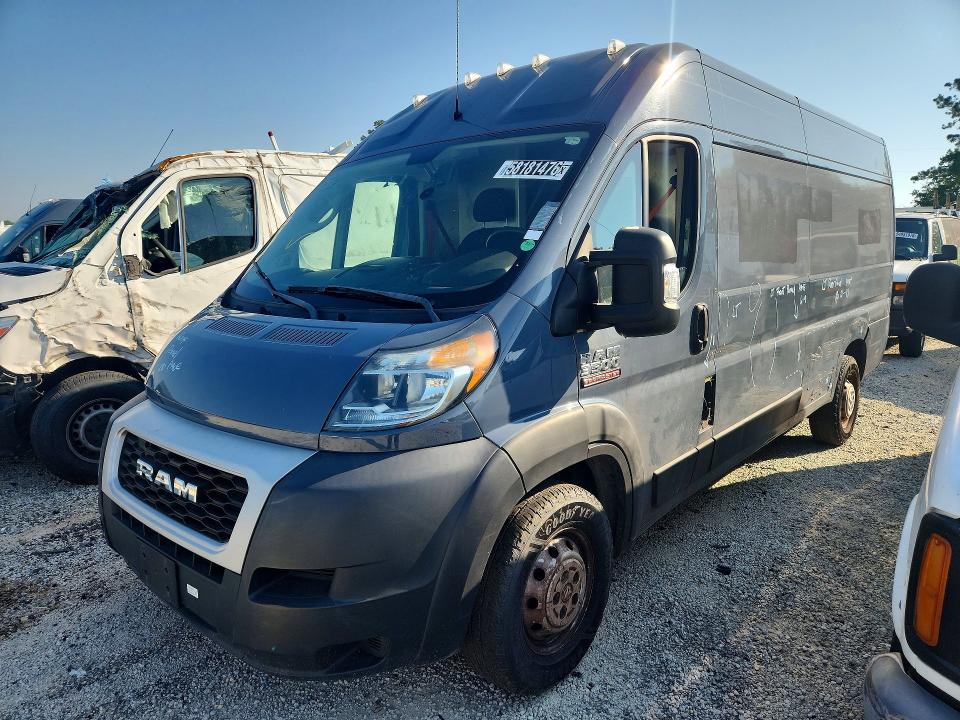 58181476 :رقم المزاد ، 3C6FRVJG8ME503448 vin ، 2021 Ram Promaster 3500 مزاد بيع