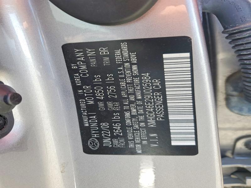 62291976 :رقم المزاد ، KMHGC46E29U025984 vin ، 2009 Hyundai Genesis مزاد بيع