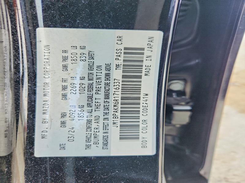 60516486 :رقم المزاد ، JM1BPAKM6R1716337 vin ، 2024 Mazda 3 مزاد بيع