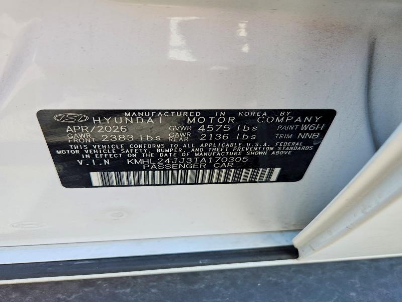 Продаж на аукціоні авто 2026 Hyundai Sonata Hybrid, vin: KMHL24JJ3TA170305, номер лоту: 63291836