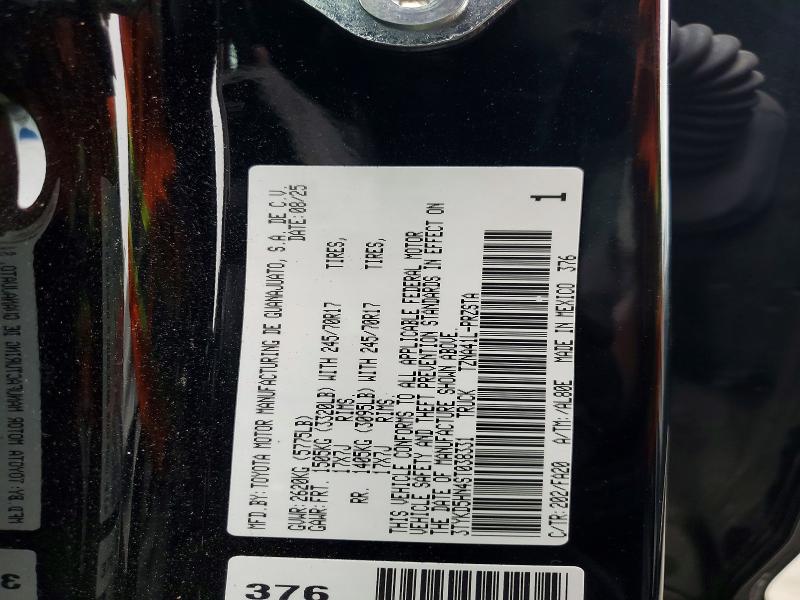 Продаж на аукціоні авто 2025 Toyota Tacoma, vin: 3TYKD5HN4ST038331, номер лоту: 62316486