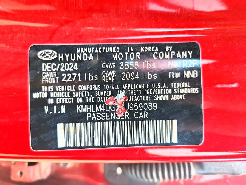 Продаж на аукціоні авто 2025 Hyundai Elantra, vin: KMHLM4DG3SU959089, номер лоту: 62516466
