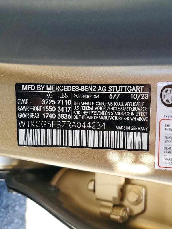 Продаж на аукціоні авто 2024 Mercedes-benz Eqs Sedan, vin: W1KCG5FB7RA044234, номер лоту: 60478536