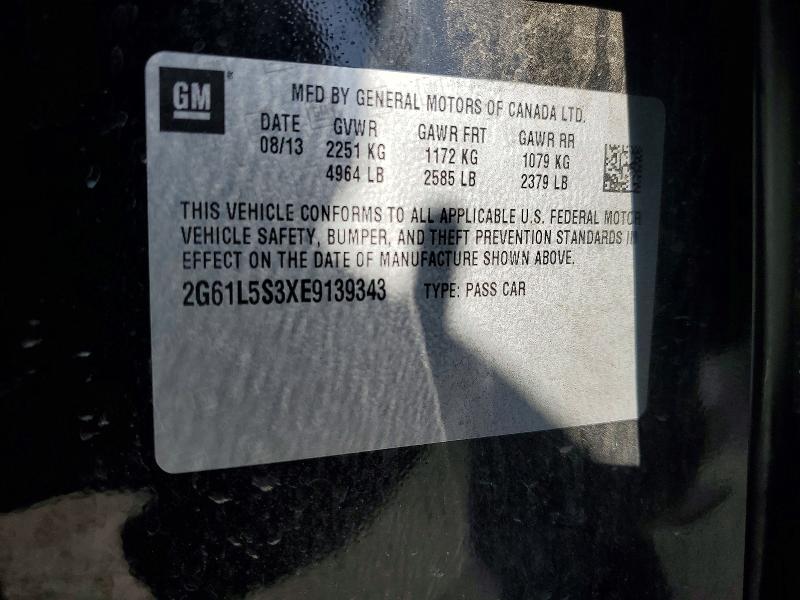 Aukcja sprzedaży 2014 Cadillac Xts, vin: 2G61L5S3XE9139343, numer aukcji: 61079616