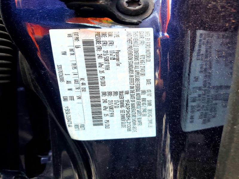 Aukcja sprzedaży 2017 Ford Focus, vin: 1FADP3H28HL313088, numer aukcji: 60835696