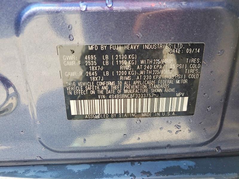 Продаж на аукціоні авто 2015 Subaru Outback, vin: 4S4BSBNC8F3233757, номер лоту: 62633176